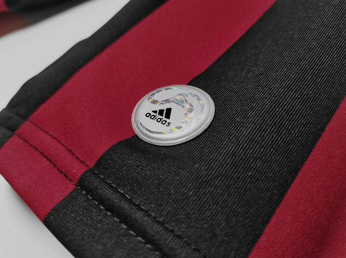 Maillot Rétro AC Milan 2009-10 Domicile Manches Longues