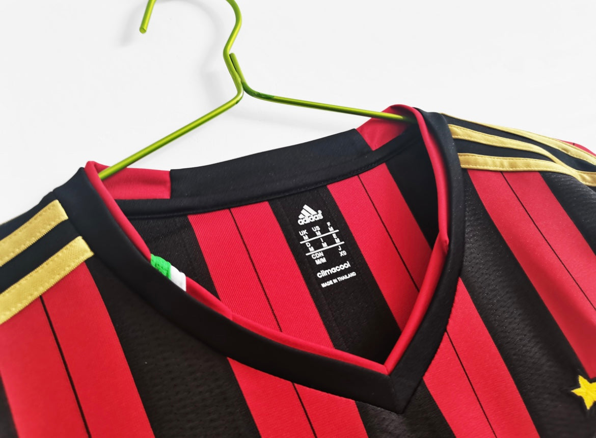 Maillot Rétro AC Milan 2013-14 Domicile Manches Longues