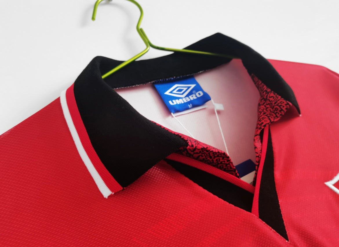 Maillot Rétro Manchester United 1994-95 Domicile Manches Longues