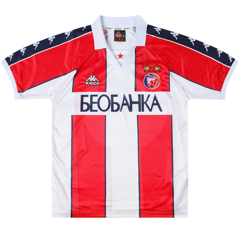 Maillot Rétro Étoile Rouge de Belgrade 1995-96 Domicile