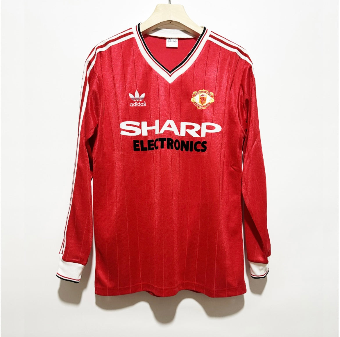 Maillot Rétro Manchester United 1982-83 Domicile Manches Longues