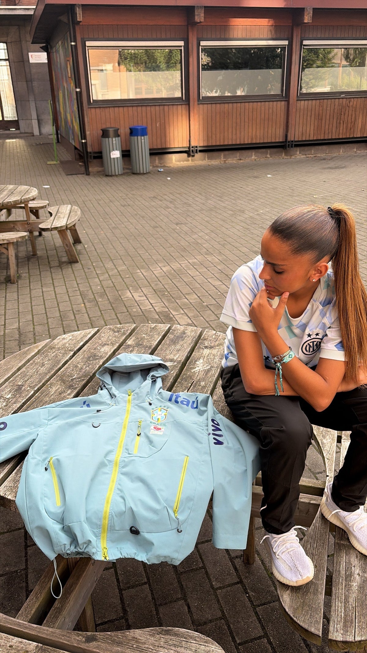 Veste Imperméable Brésil – Bleu Royal | GoalKits