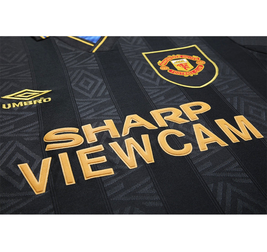 Maillot Rétro Manchester United 1993-94 Extérieur Manches Longues