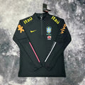 Pull Zippé Noir Brésil – Édition Drip Seleção