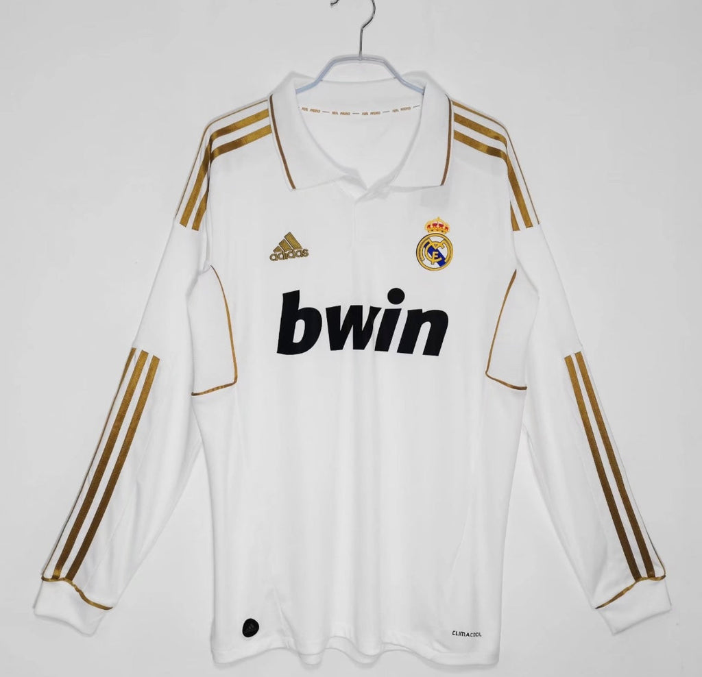 Maillot Rétro Real Madrid 2011-12 Domicile Manches Longues