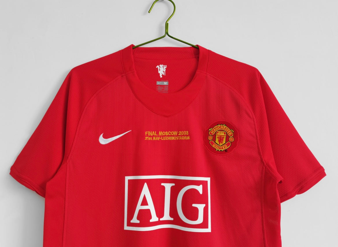 Maillot Rétro Manchester United 2007-08 Domicile