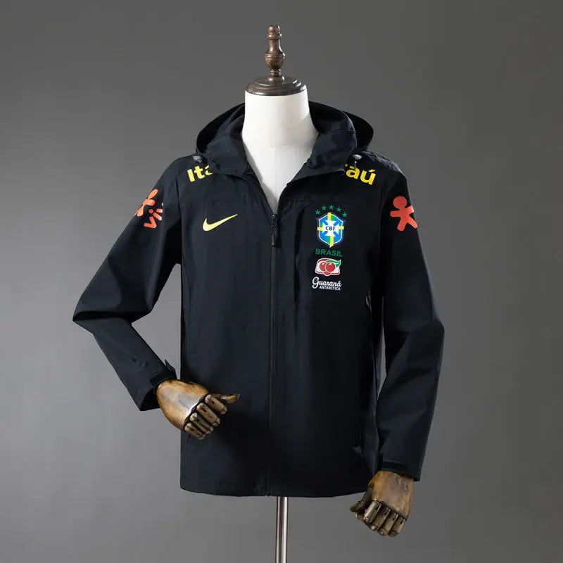 Veste Imperméable Brésil – Noir | GoalKits