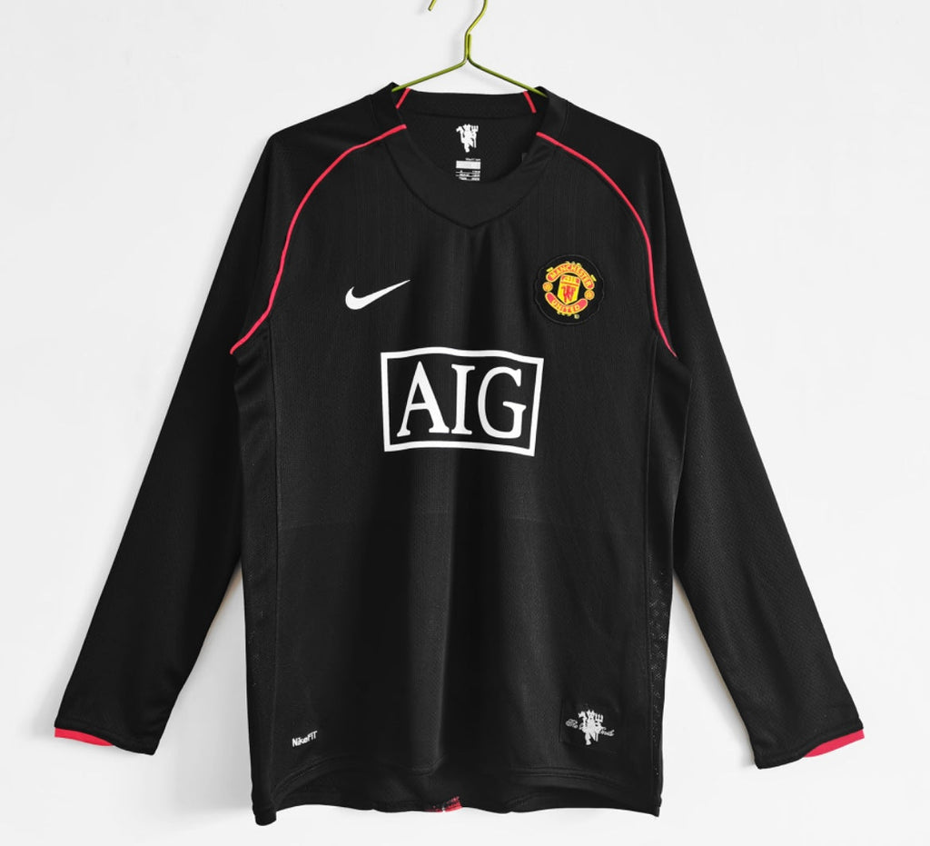 Maillot Rétro Manchester United 2007-08 Extérieur Manches Longues