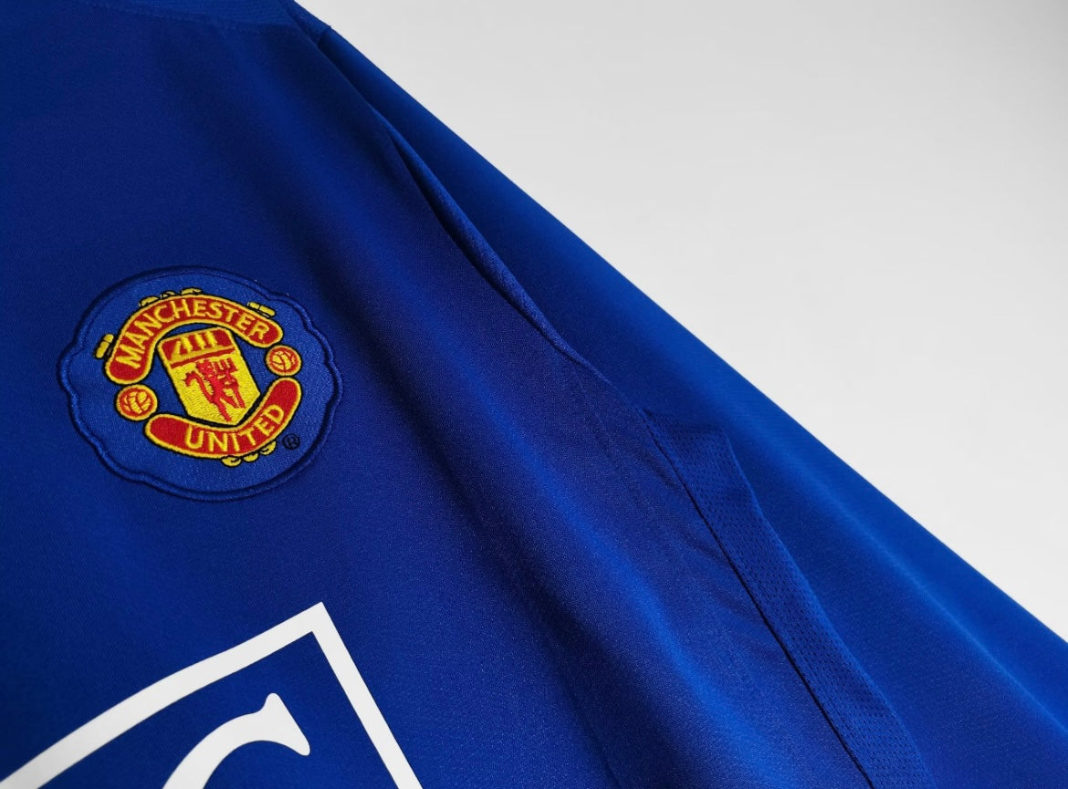Maillot Rétro Manchester United 2007-08 Third Manches Longues