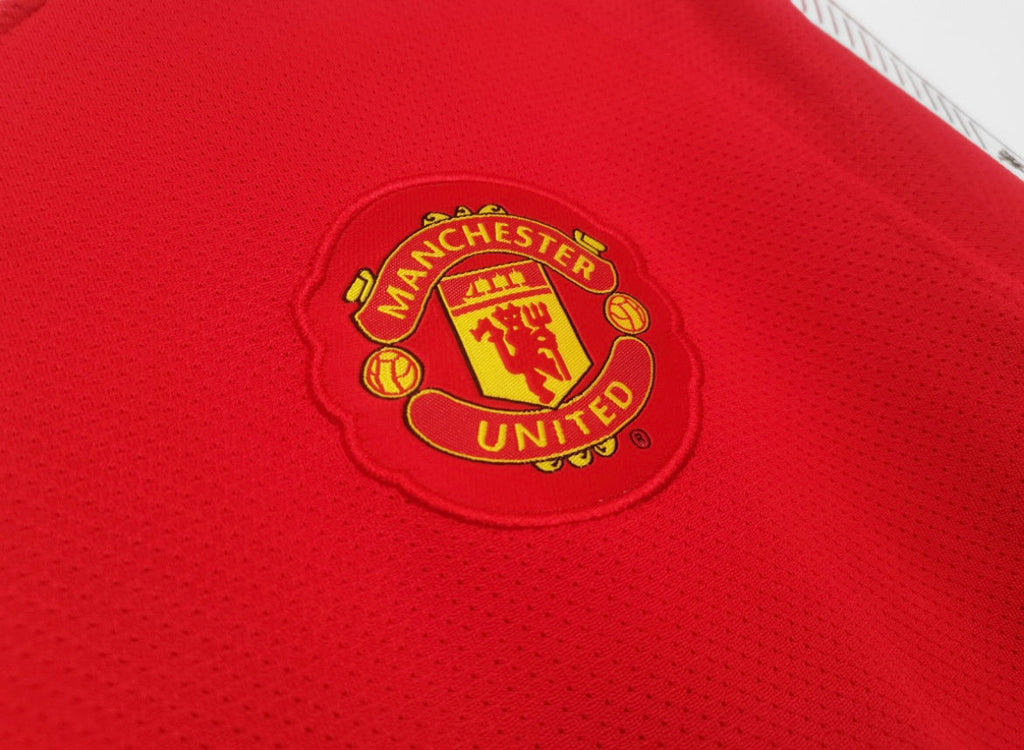 Maillot Rétro Manchester United 2010-11 Domicile Manches Longues
