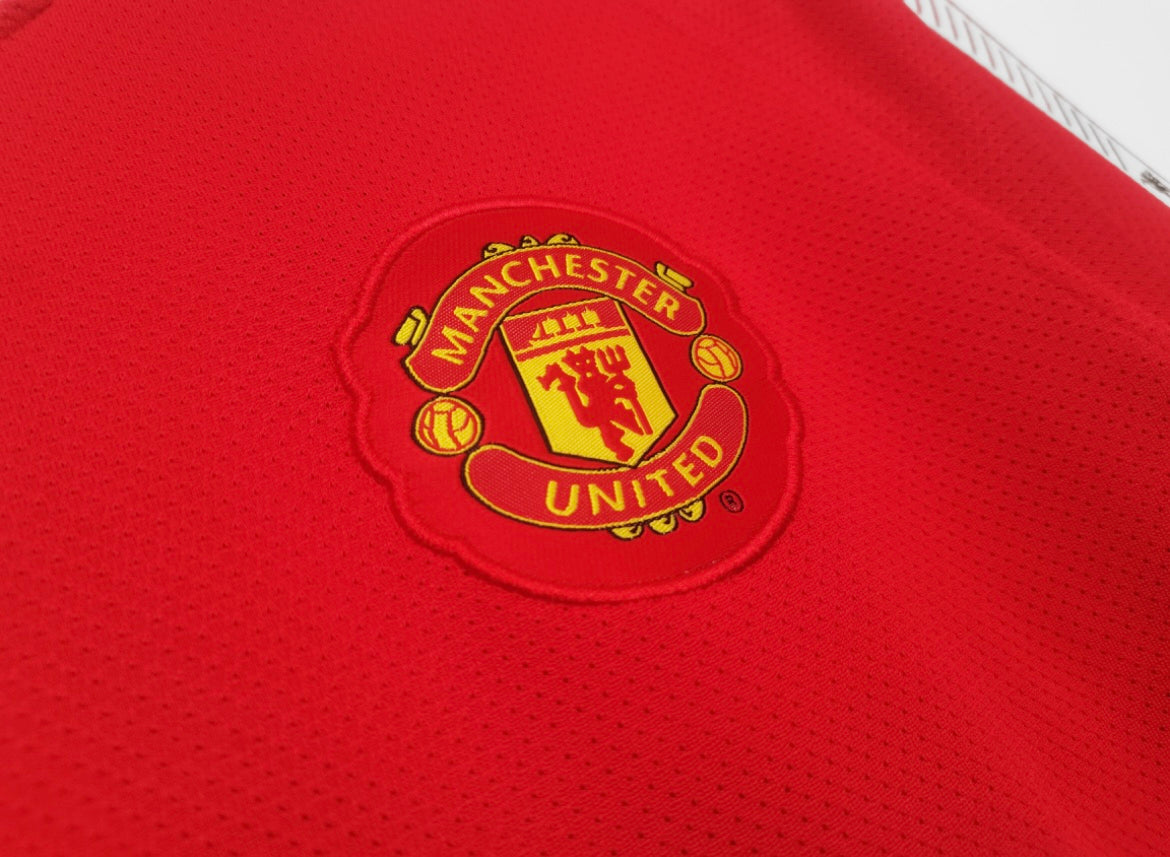 Maillot Rétro Manchester United 2010-11 Domicile Manches Longues