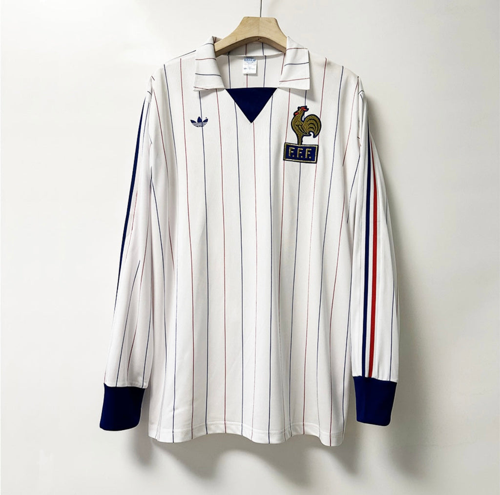 Maillot Rétro France 1980 Extérieur Manches Longues
