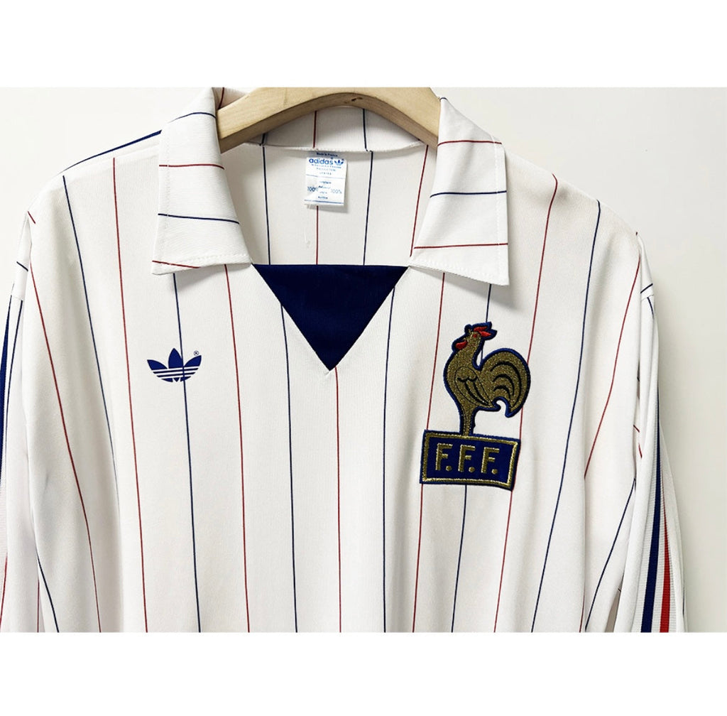 Maillot Rétro France 1980 Extérieur Manches Longues