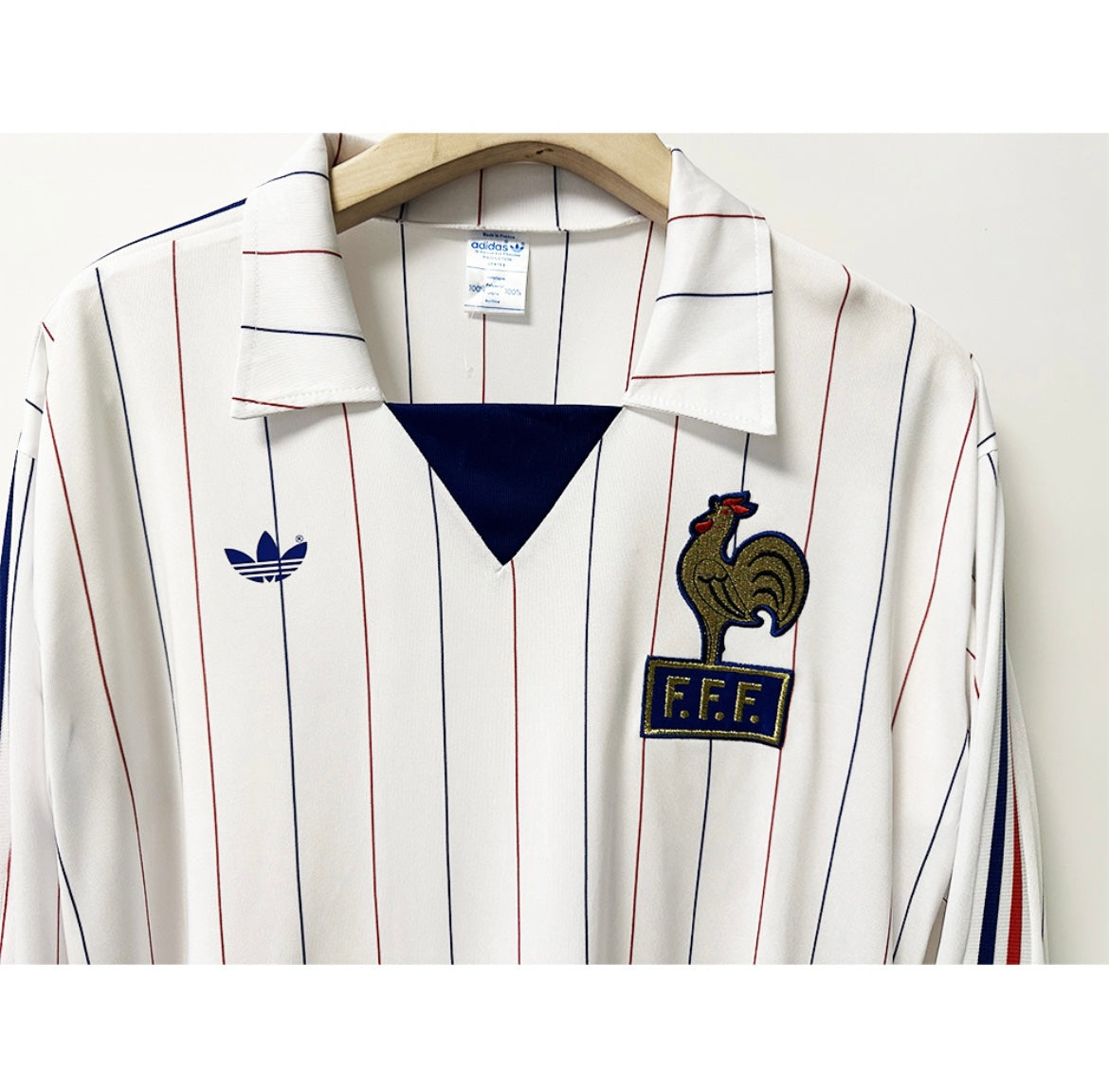 Maillot Rétro France 1980 Extérieur Manches Longues