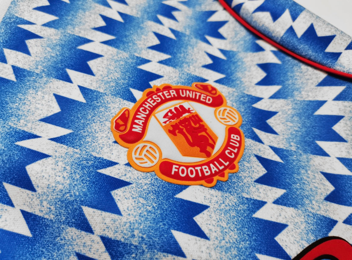 Maillot Rétro Manchester United 1991-92 Extérieur Manches Longues