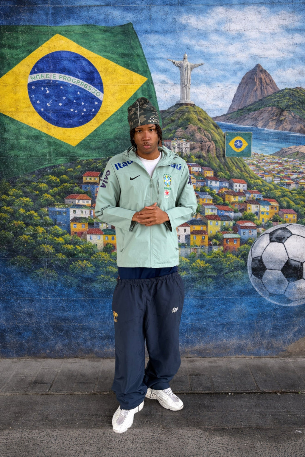 Veste Imperméable Brésil – Vert | GoalKits