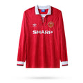 Maillot Rétro Manchester United 1992-93 Domicile Manches Longues