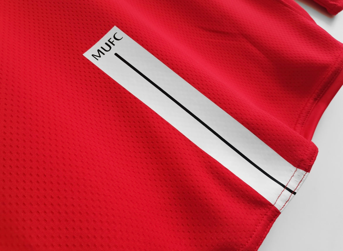 Maillot Rétro Manchester United 2007-08 Domicile Manches Longues
