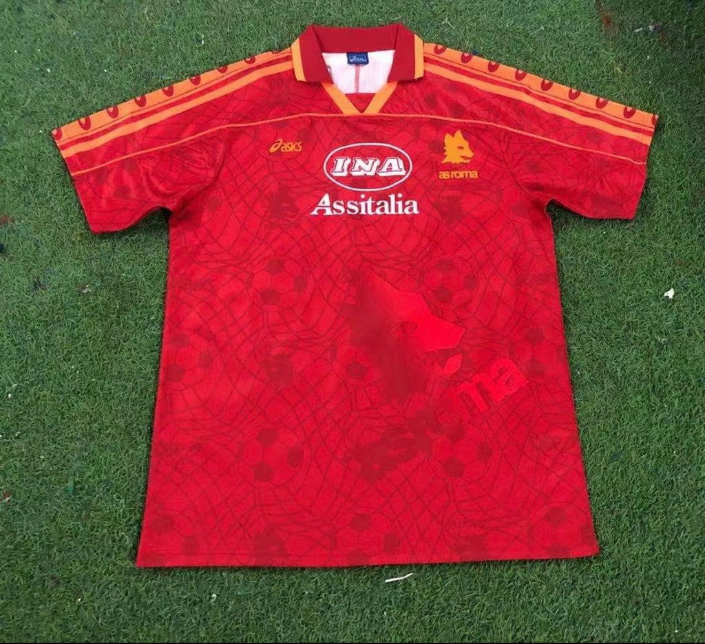 Maillot Rétro AS Roma 1995-96 Domicile