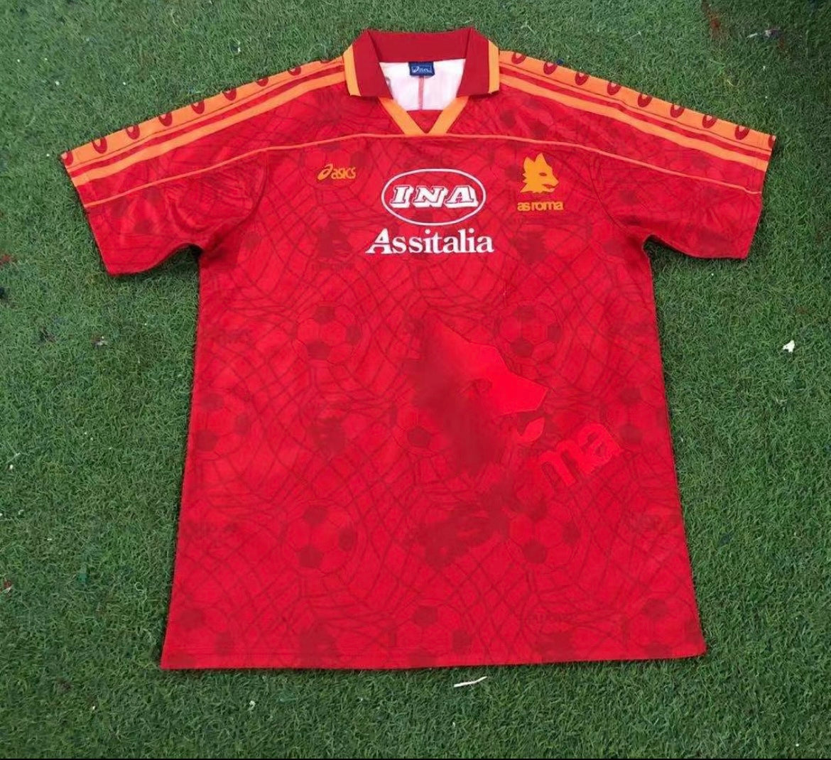 Maillot Rétro AS Roma 1995-96 Domicile