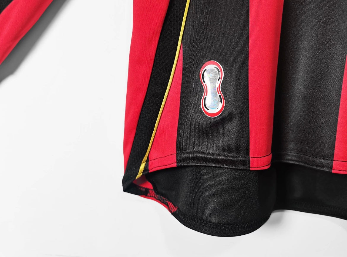 Maillot Rétro AC Milan 2006-07 Domicile Manches Longues