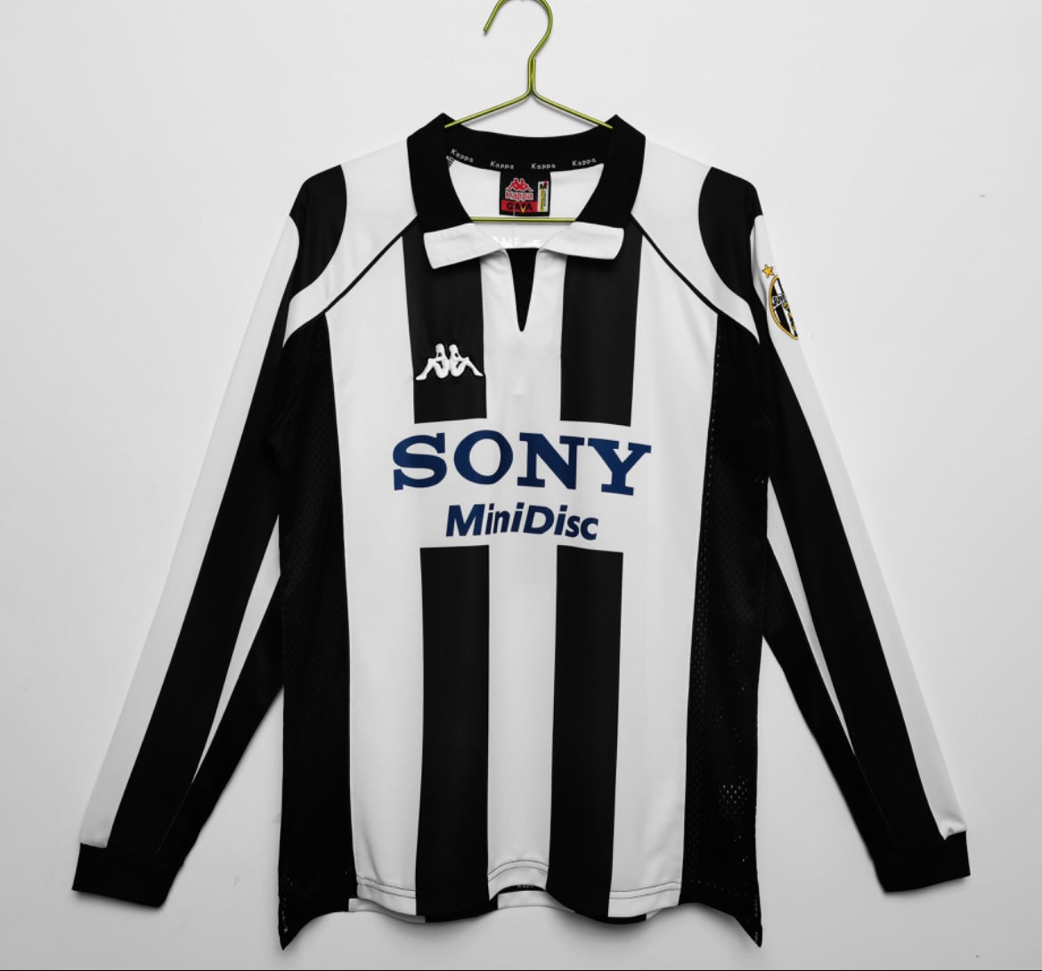 Maillot Rétro Juventus 1997-98 Domicile Manches Longues