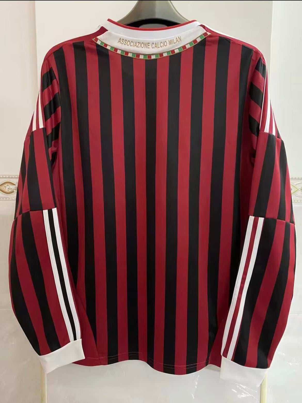 Maillot Rétro AC Milan 2011-12 Domicile Manches Longues