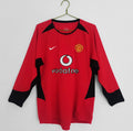 Maillot Rétro Manchester United 2003-04 Domicile Manches Longues
