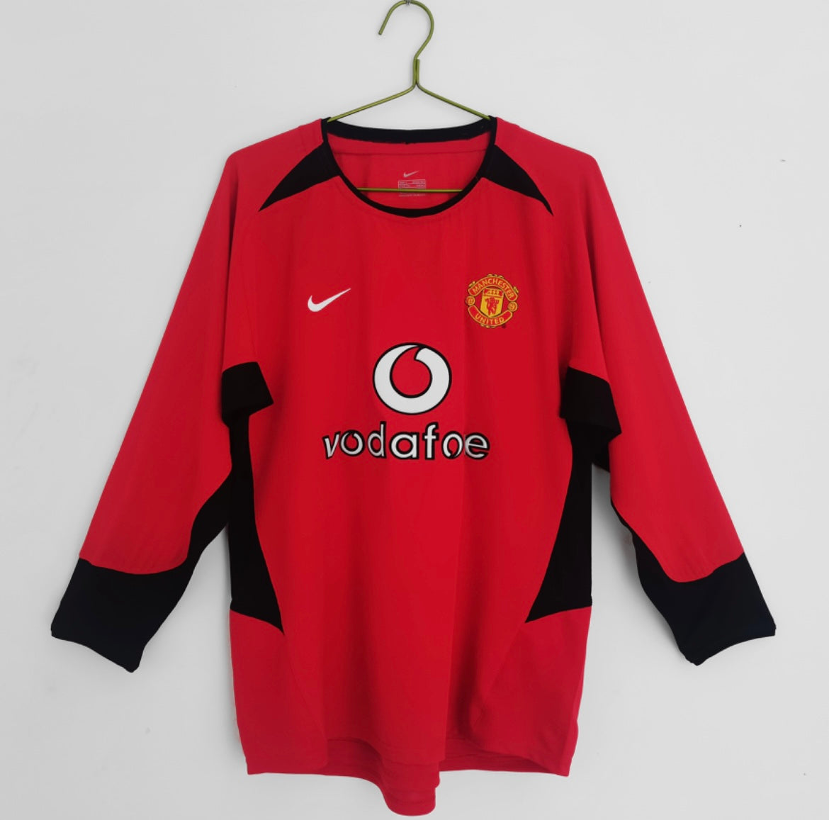 Maillot Rétro Manchester United 2003-04 Domicile Manches Longues