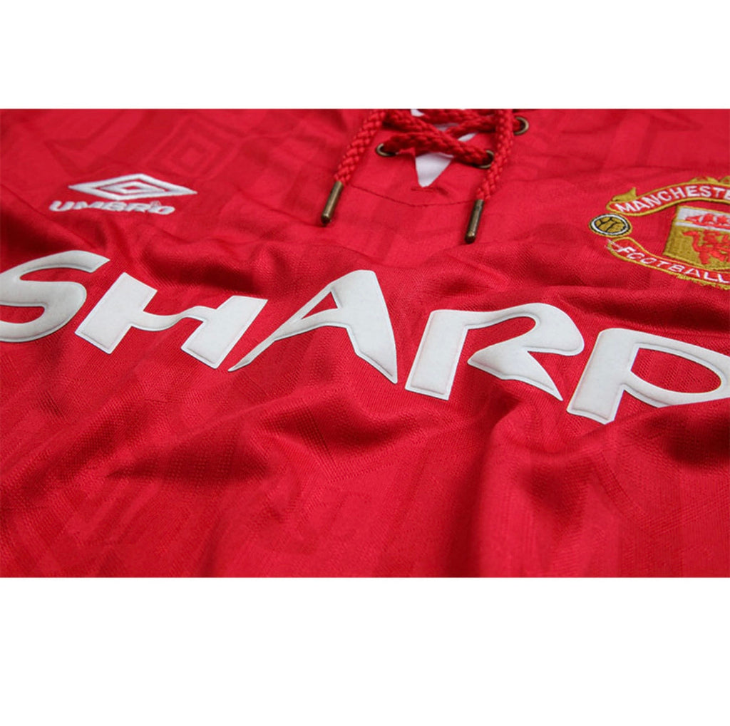 Maillot Rétro Manchester United 1992-93 Domicile Manches Longues