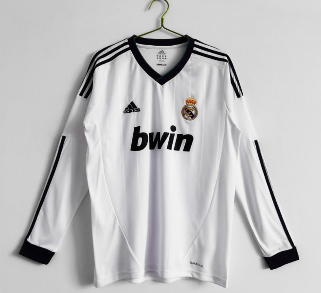 Maillot Rétro Real Madrid 2012-13 Domicile Manches Longues