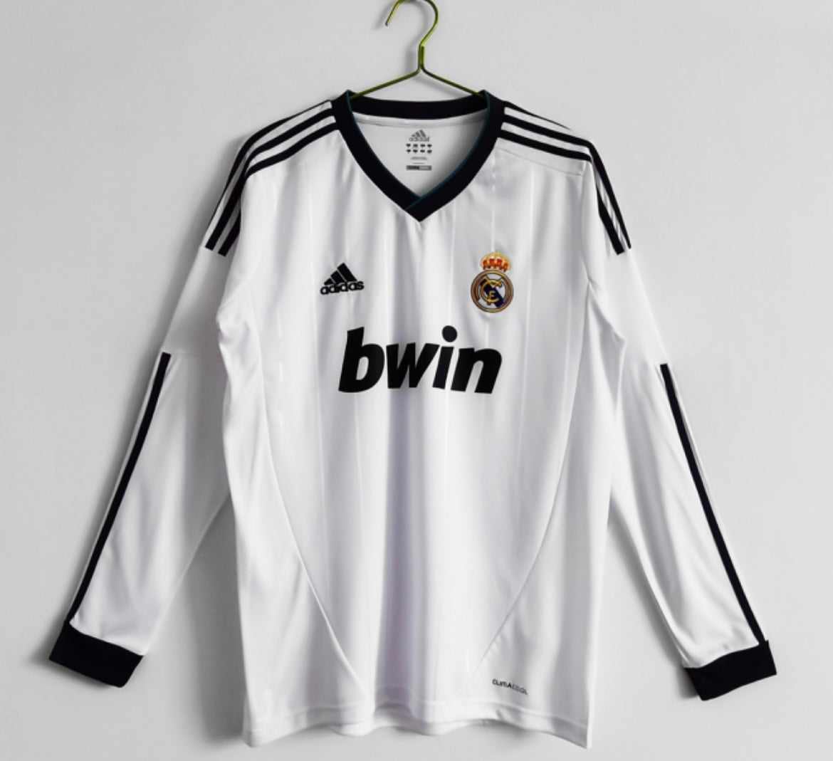 Maillot Rétro Real Madrid 2012-13 Domicile Manches Longues