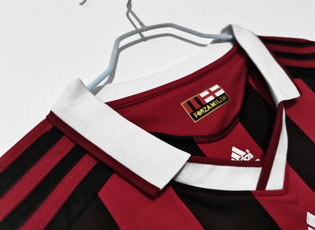 Maillot Rétro AC Milan 2009-10 Domicile Manches Longues