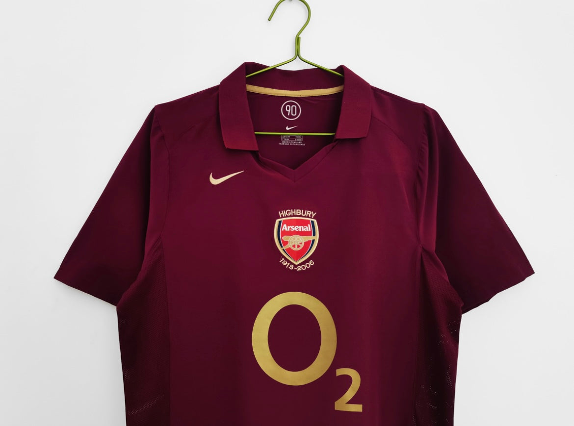 Maillot Rétro Arsenal 2005-06 Domicile