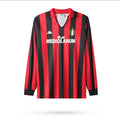 Maillot Rétro AC Milan 1988-89 Domicile Manches Longues