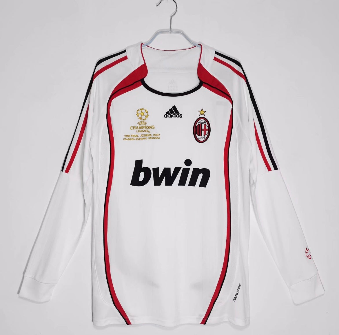 Maillot Rétro AC Milan 2006-07 Extérieur Manches Longues