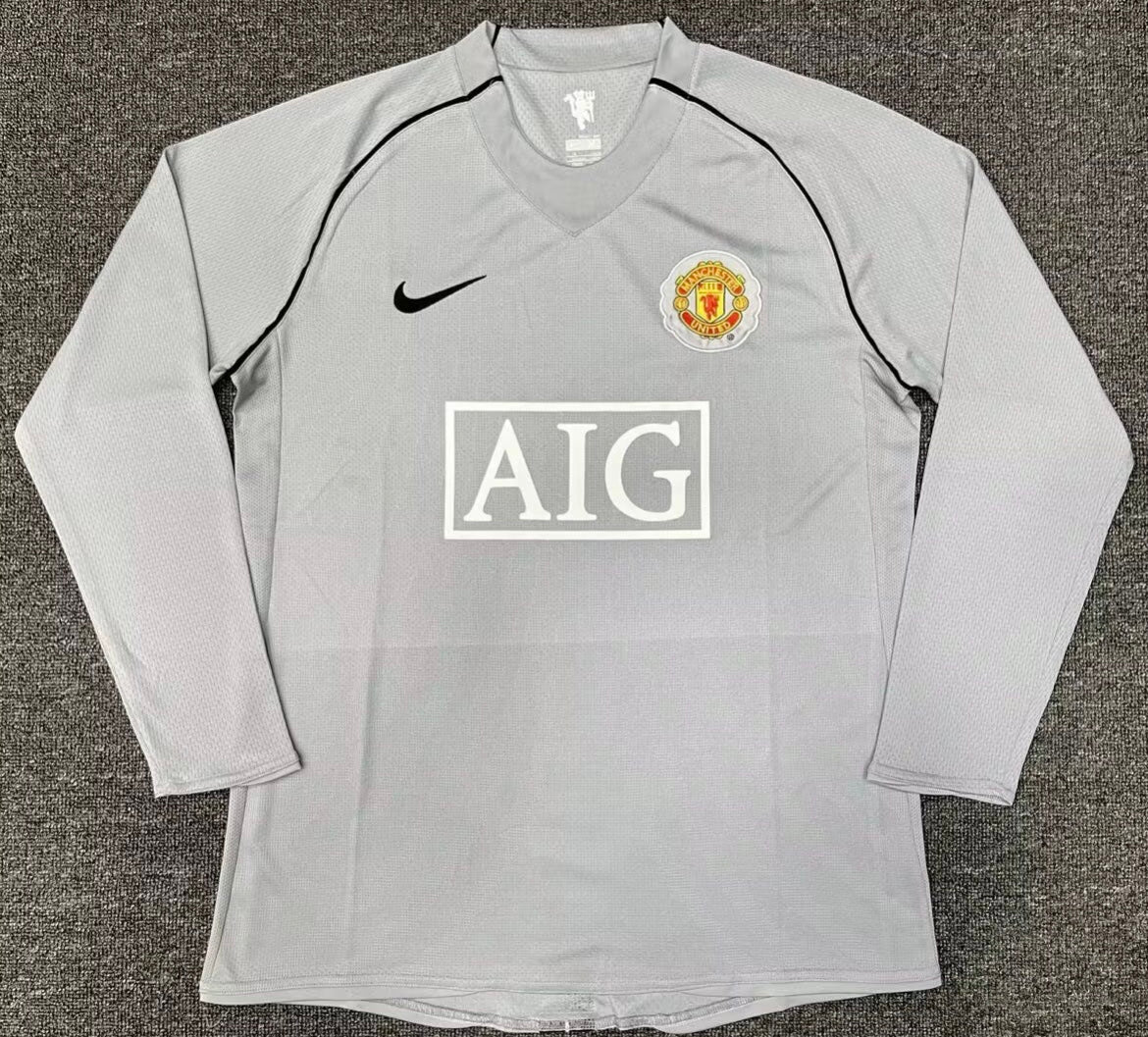 Maillot Rétro Manchester United 2007-08 Gardien Manches Longues