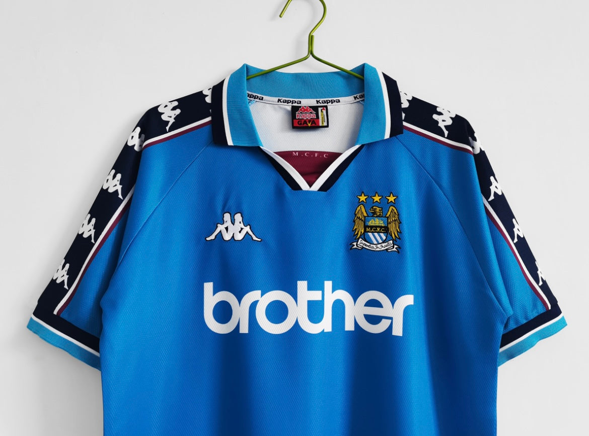 Maillot Rétro Manchester City 1997-98 Domicile