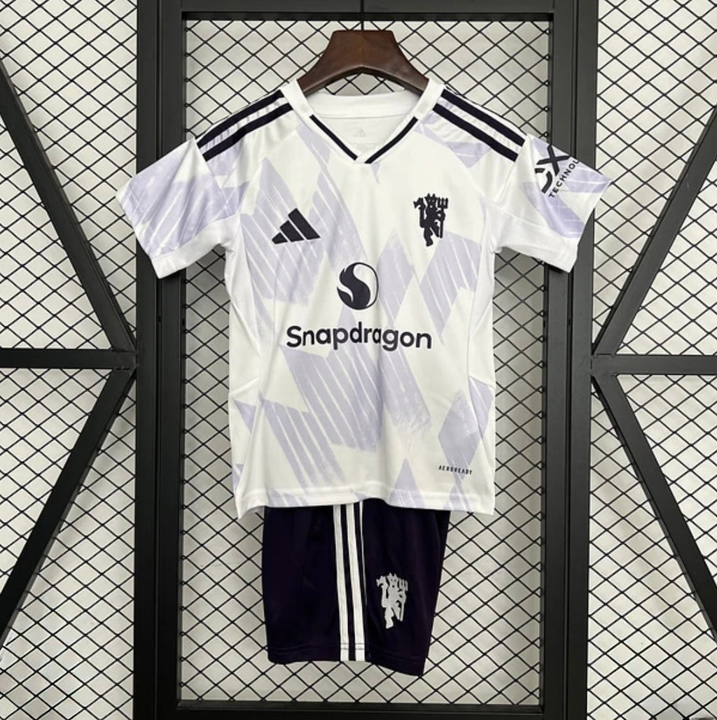 Kit Enfant Manchester United 2025-26 Extérieur