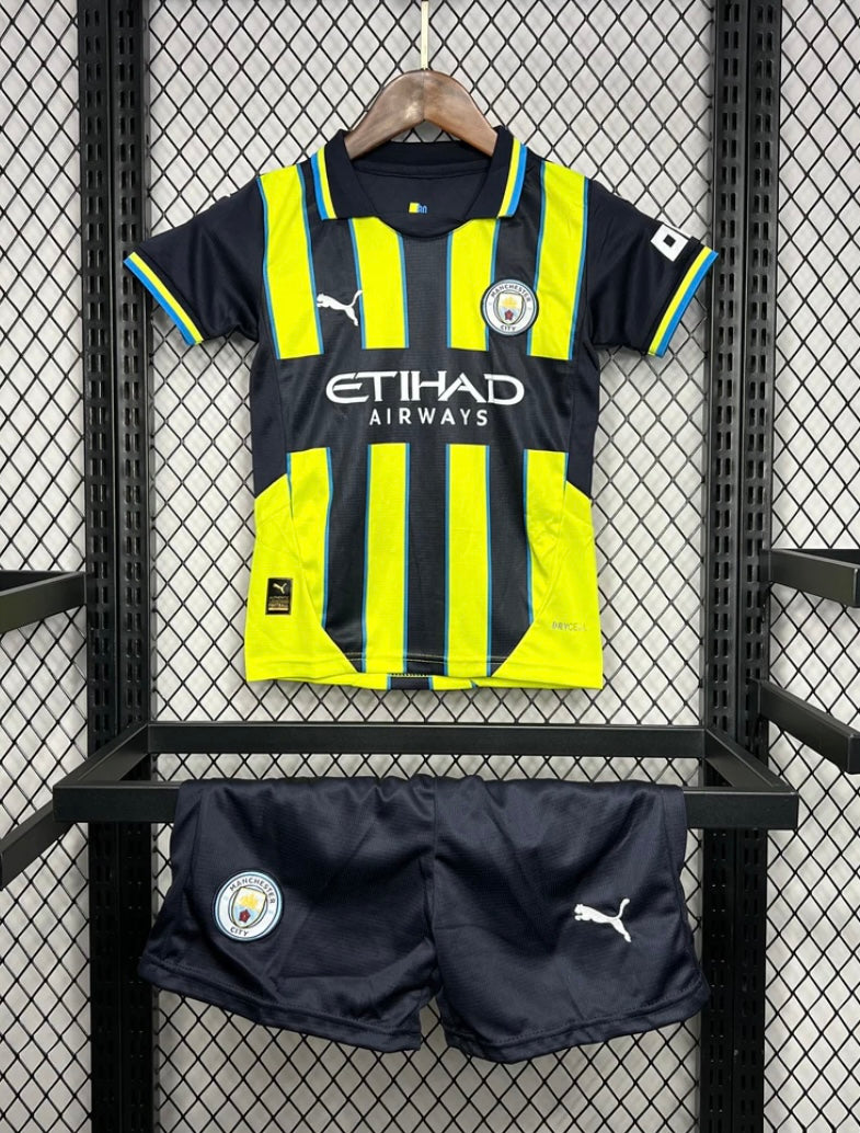 Kit Enfant Manchester City 2024-25 Extérieur