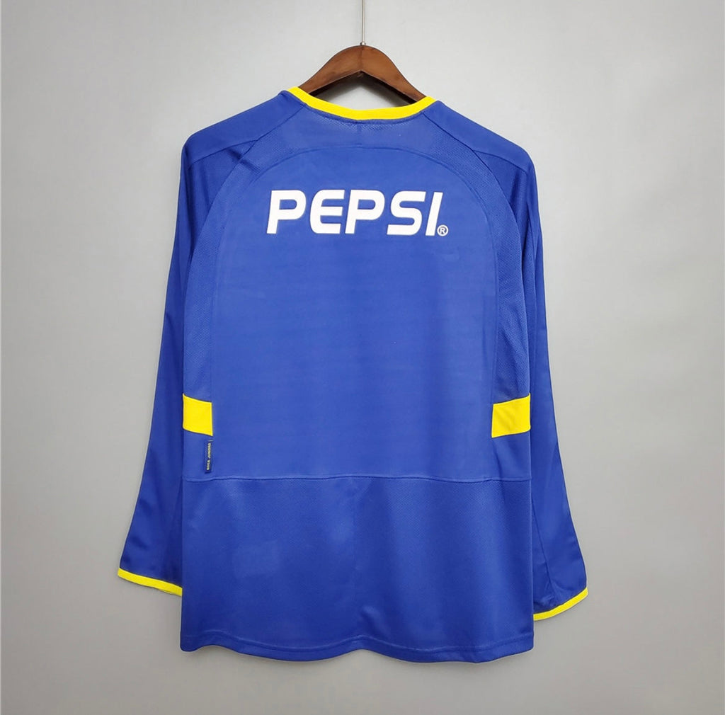 Maillot Rétro Boca Juniors 2003-04 Domicile Manches Longues