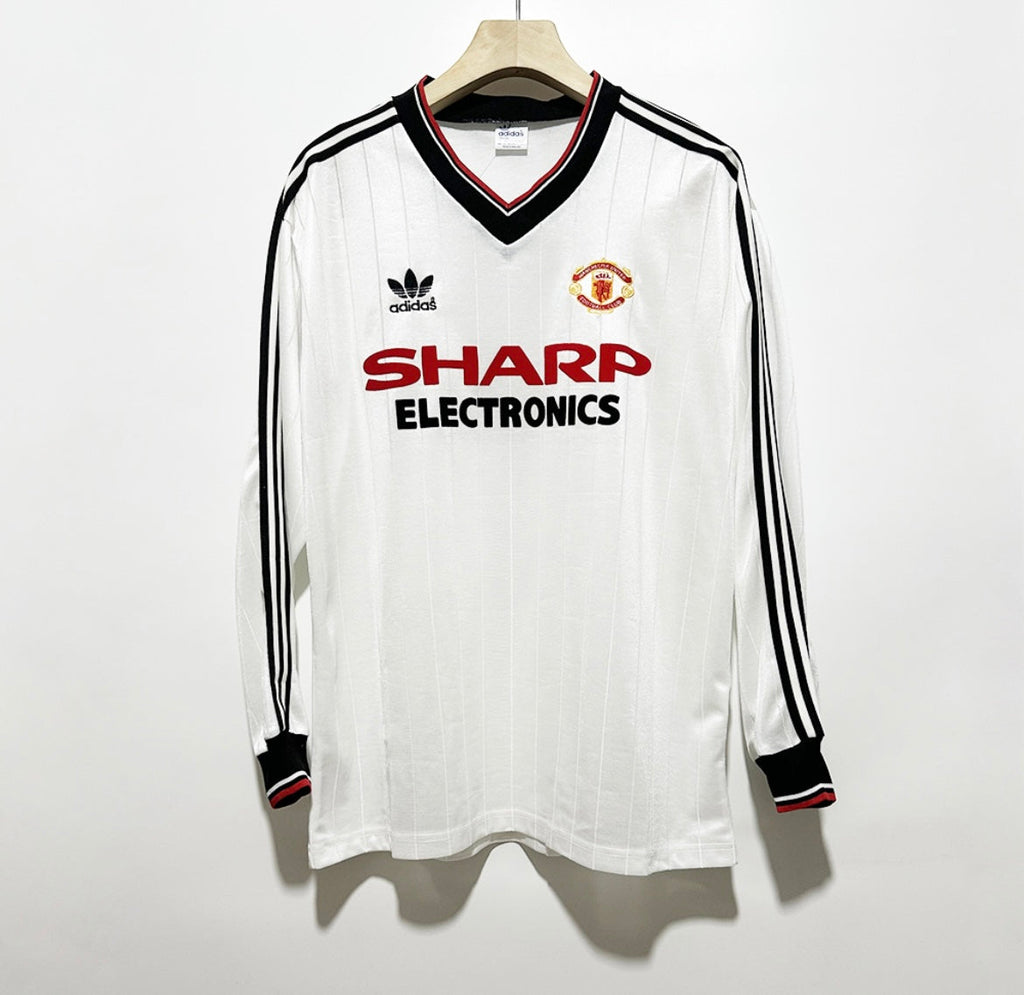 Maillot Rétro Manchester United 1982-83 Extérieur Manches Longues