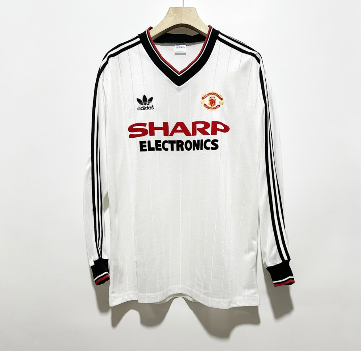 Maillot Rétro Manchester United 1982-83 Extérieur Manches Longues