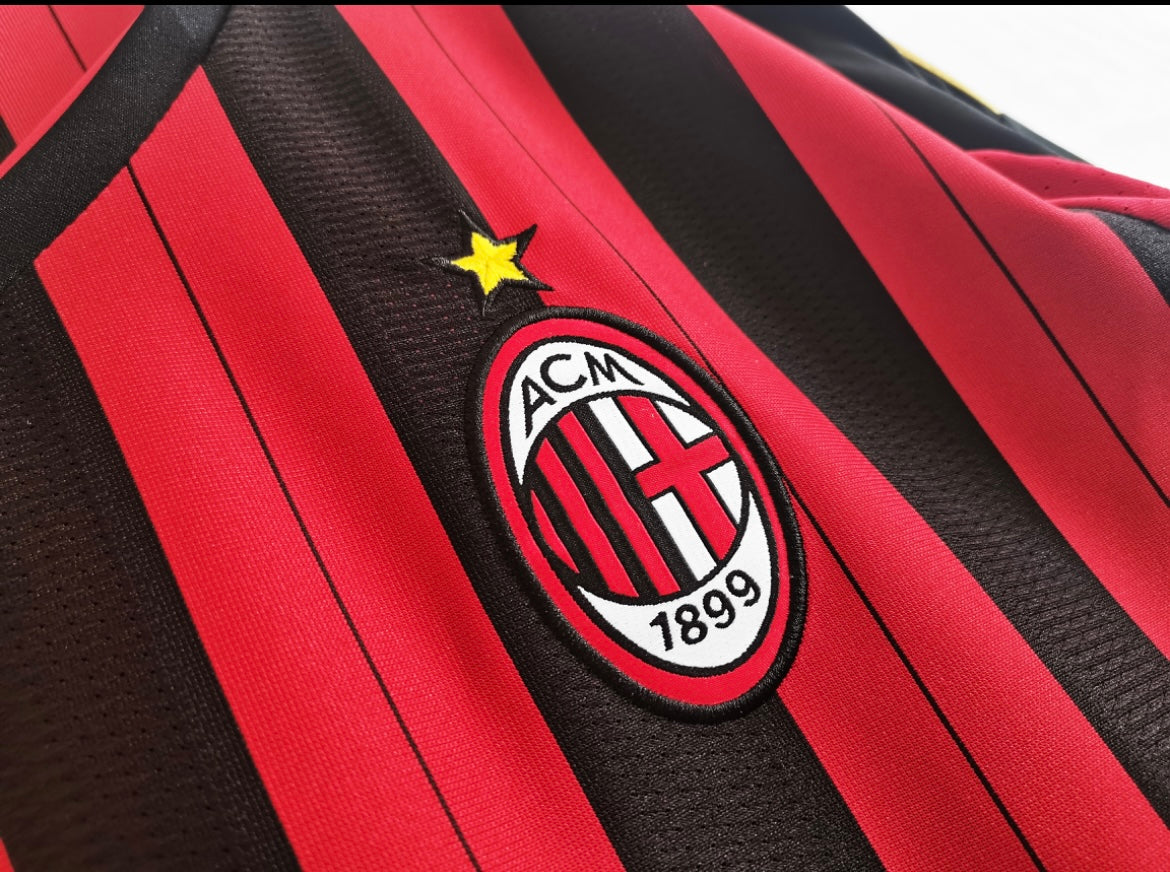 Maillot Rétro AC Milan 2013-14 Domicile Manches Longues