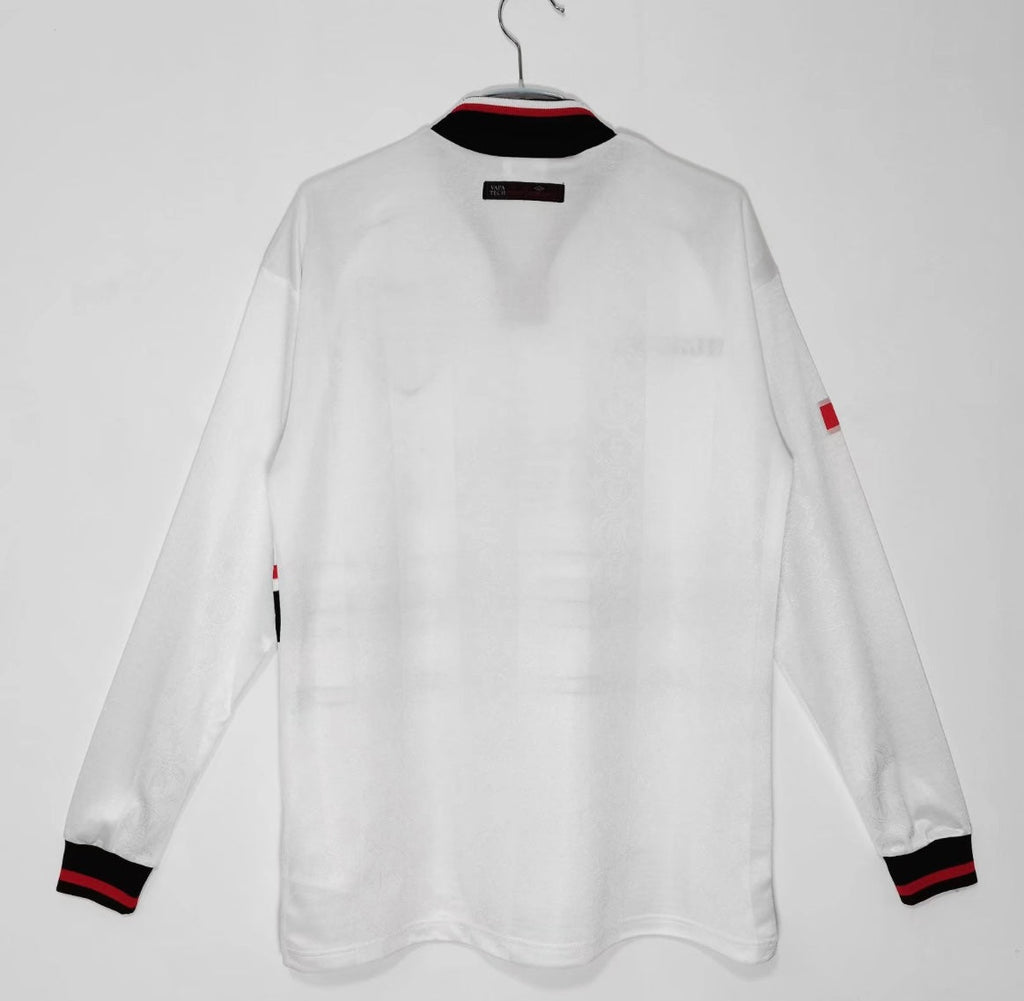 Maillot Rétro Manchester United 1998-99 Extérieur Manches Longues