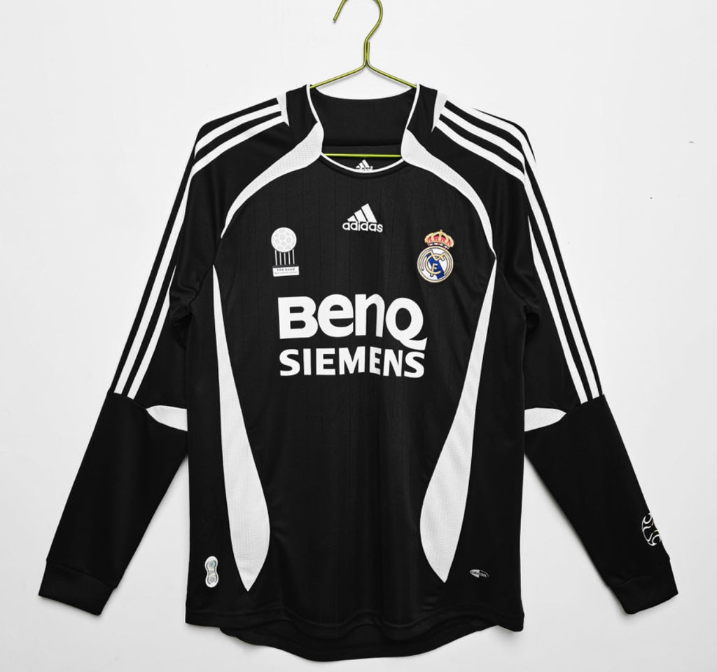 Maillot Rétro Real Madrid 2006-07 Extérieur Manches Longues