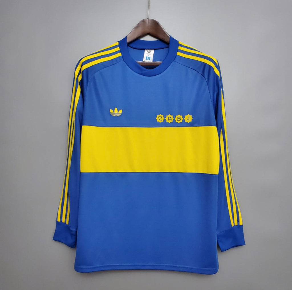 Maillot Rétro Boca Juniors 1981-82 Domicile Manches Longues