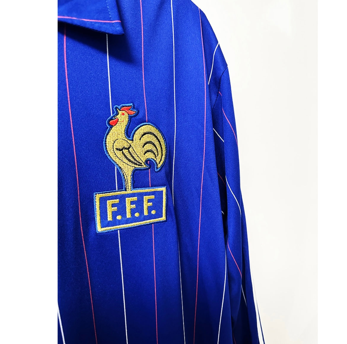 Maillot Rétro France 1980 Domicile Manches Longues