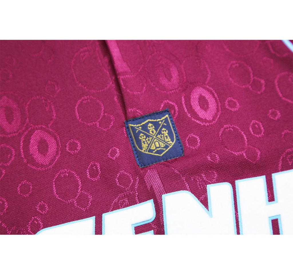 Maillot Rétro West Ham 1995-96 Domicile Manches Longues