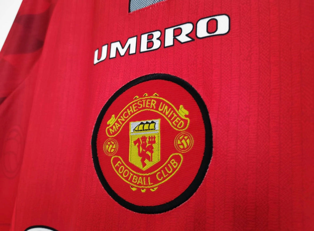 Maillot Rétro Manchester United 1996-97 Domicile Manches Longues